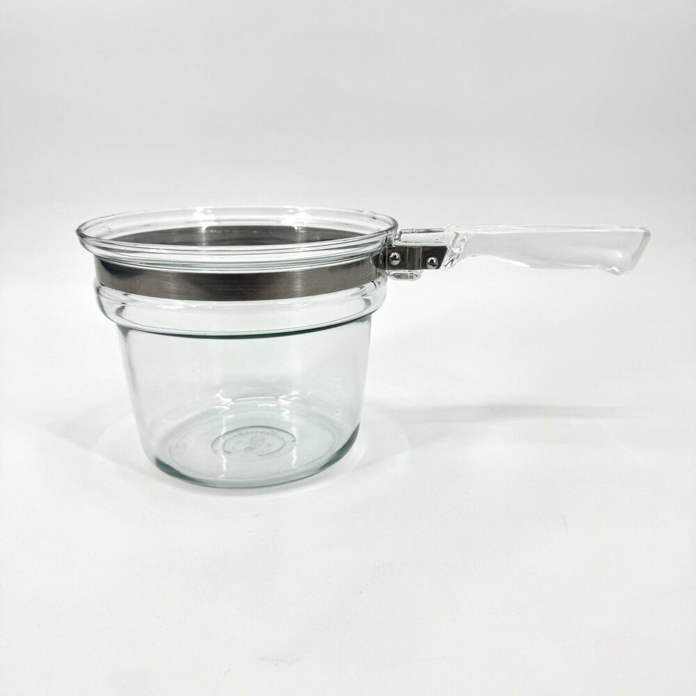 VTG PYREX Glass Double Boiler 6283-U 1 1/2 Quart Flameware UPPER INSERT ONLY